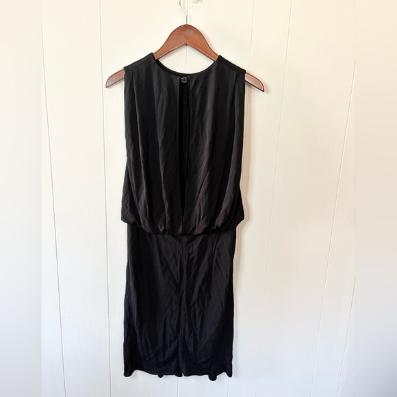 Lagence black sleeveless backless midi dress size 4 viscose - Picture 2 of 5